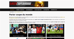 Desktop Screenshot of pariercoupemonde.com